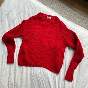 Aritzia Wilfred Red Sweater